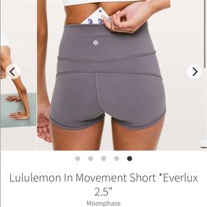 Lululemon in movement shorts purple 6